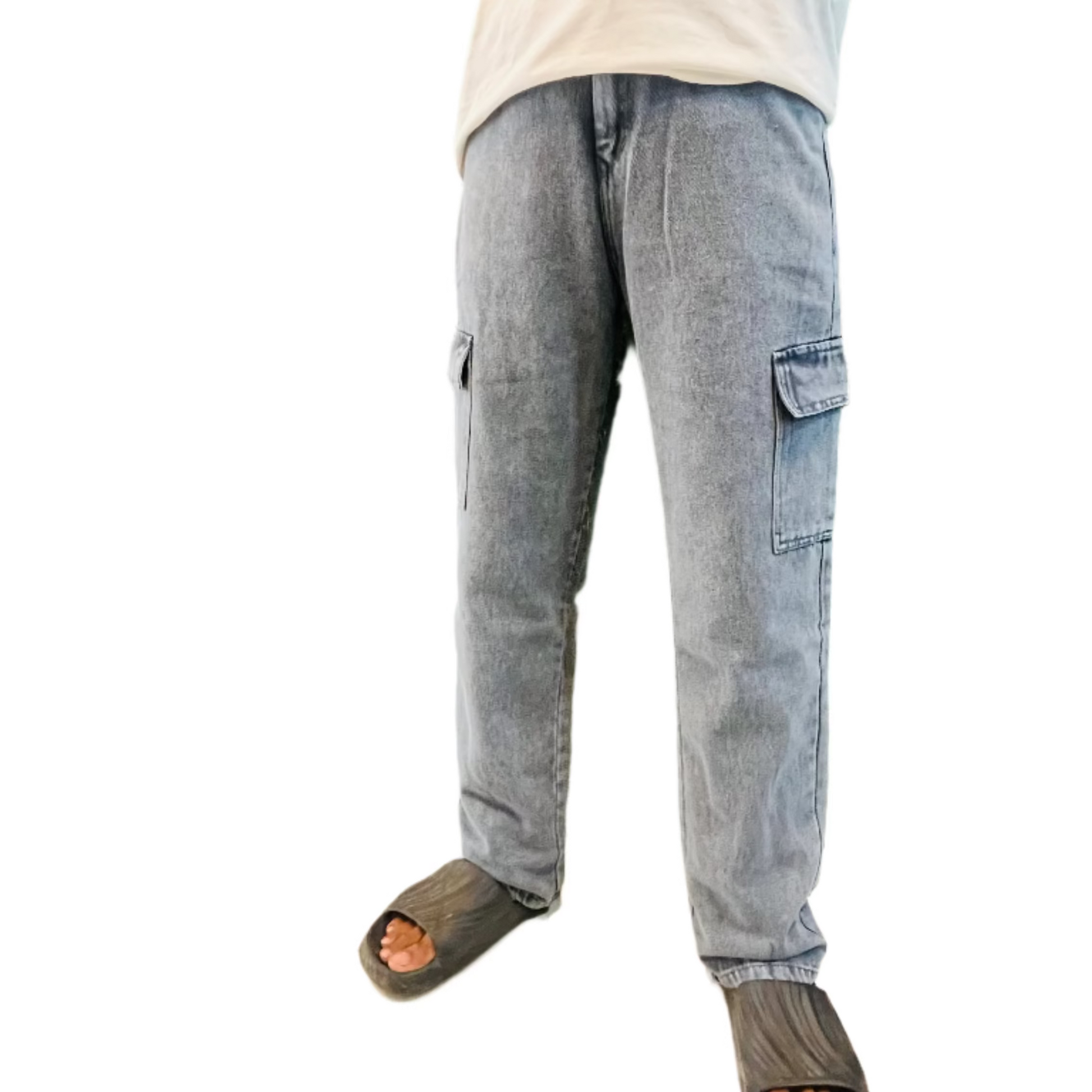Baggy jeans light gray bj101