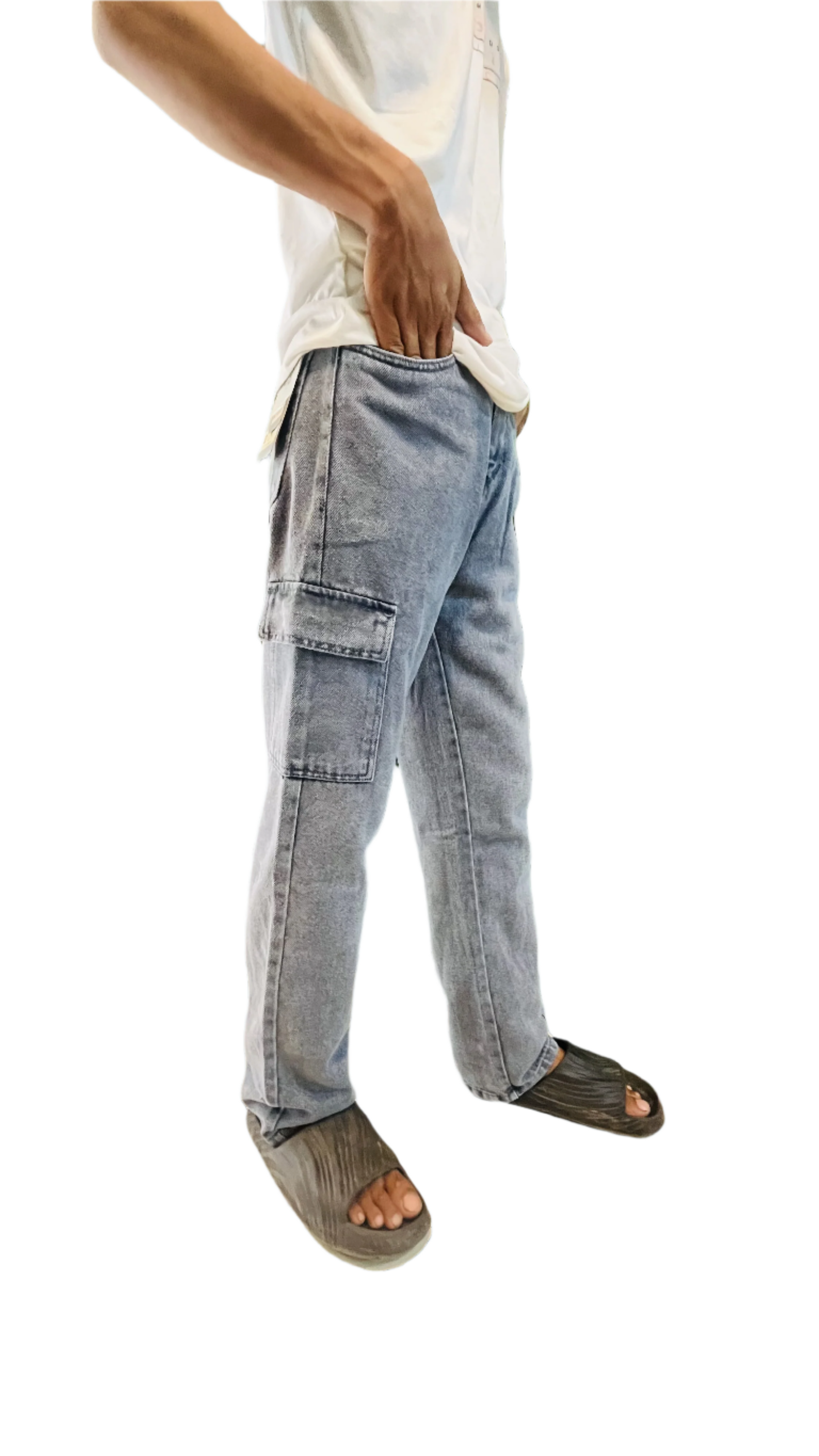 Baggy jeans light gray bj101