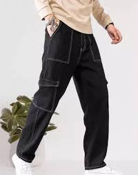 black baggy jeans fs004
